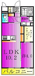 アリエッタ 1LDKの間取図画像