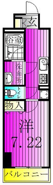 モアナ　レジデンス 303｜千葉県柏市旭町１丁目(賃貸マンション1K・3階・27.58㎡)の写真 その2