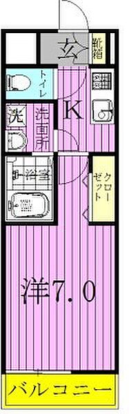 エスポア 104｜千葉県柏市大室１丁目(賃貸アパート1K・1階・26.08㎡)の写真 その2