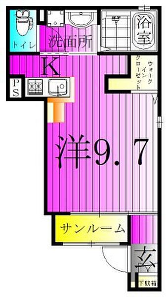 ウエストヒルA 102｜千葉県柏市増尾２丁目(賃貸アパート1R・1階・29.40㎡)の写真 その2