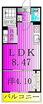 グランパラディソ 203 ｜ 千葉県柏市豊四季710-172（賃貸アパート1LDK・2階・30.32㎡） その2