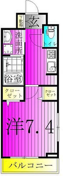 シャイニー 101｜千葉県柏市高柳新田(賃貸アパート1K・1階・27.02㎡)の写真 その2