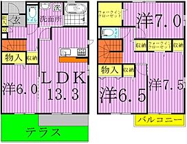 メビウスD 101 ｜ 千葉県我孫子市柴崎台４丁目9-22（賃貸テラスハウス4LDK・--・104.01㎡） その2