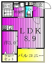 ジーメゾン柏増尾台 101 ｜ 千葉県柏市増尾台１丁目2118-1（賃貸アパート1LDK・1階・30.05㎡） その2