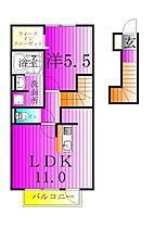 サンルミエールC 202 ｜ 千葉県野田市清水269-92（賃貸アパート1LDK・2階・46.27㎡） その2