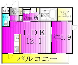 インフィニット カンワ 103 ｜ 千葉県柏市十余二337番39　中央254街区8（賃貸アパート1LDK・1階・44.91㎡） その2