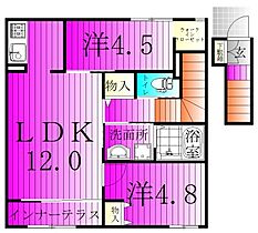 フロレゾン柏～Floraison Kashiwa～ 202 ｜ 千葉県柏市大室字中野台1190番6（賃貸アパート2LDK・2階・53.13㎡） その2