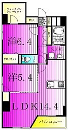 Murray Hill 7階2LDKの間取り