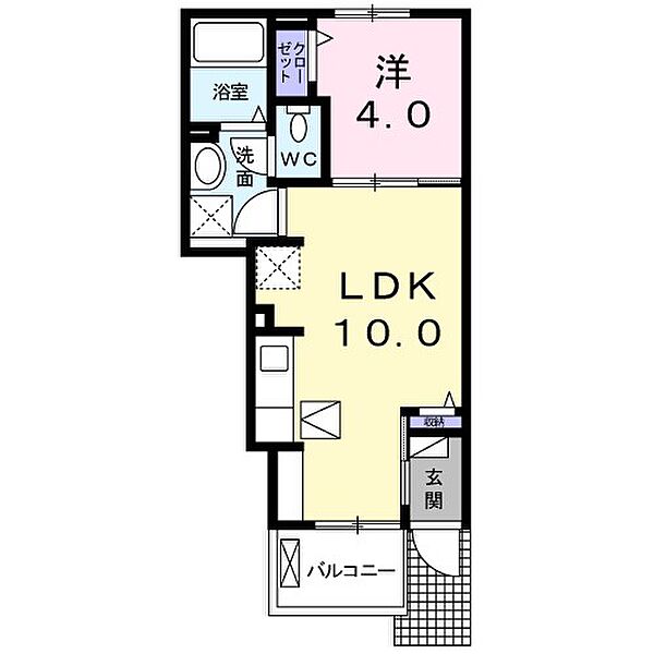 セル・フォンテーヌIII 102｜栃木県小山市大字喜沢(賃貸アパート1LDK・1階・32.44㎡)の写真 その2