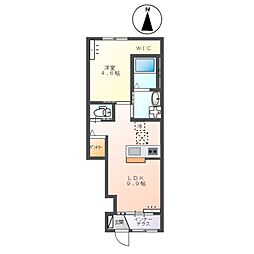 ルナ　ハウス 1階1LDKの間取り