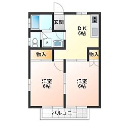 ハイツ栗崎 2階