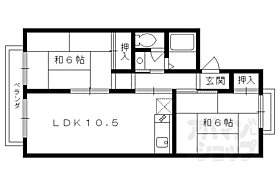 スイーツ山路 B202 ｜ 京都府京都市西京区樫原山路（賃貸アパート2LDK・2階・47.79㎡） その2