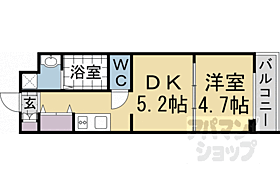 京都府京都市右京区西京極橋詰町（賃貸マンション1DK・4階・30.06㎡） その2