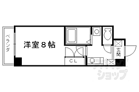 京都府京都市右京区西院月双町（賃貸マンション1K・5階・24.00㎡） その2