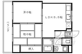 コスモアーク83 303 ｜ 京都府京都市西京区上桂三ノ宮町（賃貸マンション2LDK・3階・43.32㎡） その2