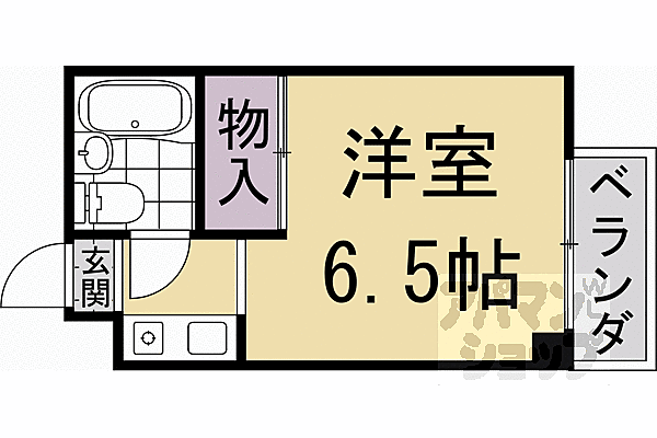 パティオオカモト 106｜京都府京都市西京区大枝沓掛町(賃貸マンション1K・1階・19.91㎡)の写真 その2