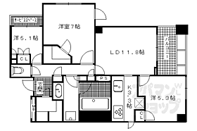 京都府京都市右京区嵯峨天龍寺中島町（賃貸マンション3LDK・2階・73.22㎡） その2