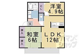 京都府亀岡市大井町土田1丁目（賃貸アパート2LDK・1階・53.25㎡） その2