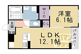 京都府亀岡市篠町広田1丁目（賃貸アパート1LDK・1階・45.60㎡） その2