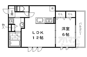 京都府京都市右京区梅津北川町（賃貸アパート1LDK・2階・45.27㎡） その2