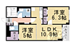 WAVES北町3階7.1万円