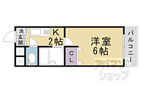 京都府京都市右京区西京極浜ノ本町（賃貸アパート1K・3階・20.00㎡） その2