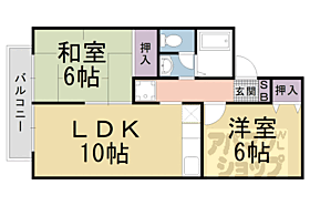 ＷＩＮ68 105 ｜ 京都府長岡京市井ノ内上東ノ口（賃貸アパート2LDK・1階・50.40㎡） その2