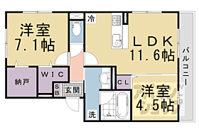 京都府京都市右京区嵯峨大覚寺門前堂ノ前町（賃貸アパート2LDK・1階・58.00㎡） その2