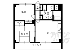 清光ハイツ 2LDKの間取図画像