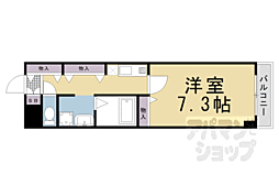 エル山崎 2階1Kの間取り