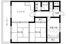 ＪＯロワイヤル 1階3DKの間取り