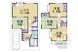 久貝2丁目貸家 4LDKの間取り