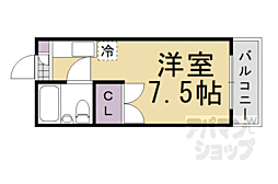 大島マンション ワンルームの間取図画像
