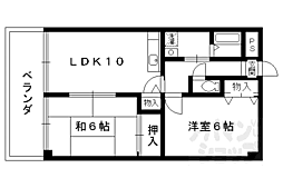 カサベルデ 3階2LDKの間取り