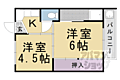 ビレッジハウス長岡3号棟4階4.5万円