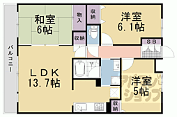 シャリエ長岡京 2階/206