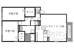 ドウスフレール77 2LDKの間取図画像