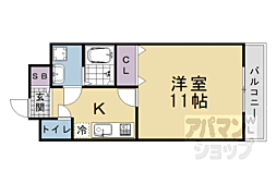 SechsTaharaHeim 1Kの間取図画像