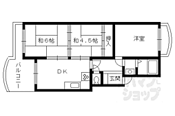 北前田マンション 3DKの間取図画像