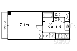 ウインズ・タック 1Kの間取図画像