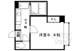 グランドメゾン坊っちゃん 1Kの間取図画像