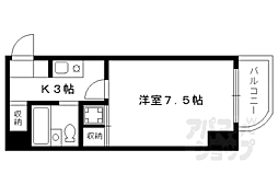 メゾンブランシェヤシマビル 1Kの間取図画像