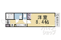 リブリ・長岡京 1Kの間取図画像