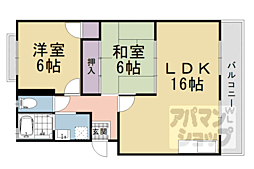 ハイツナカムラ2 2LDKの間取図画像