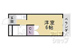 メゾン藤 1階1Kの間取り