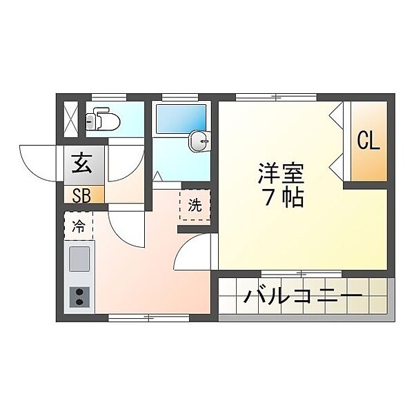 ベルエール上浜 102｜三重県津市上浜町5丁目(賃貸マンション1K・1階・29.16㎡)の写真 その2