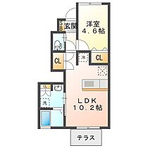 ヒラソール B102 ｜ 三重県津市河芸町中瀬（賃貸アパート1LDK・1階・37.53㎡） その2