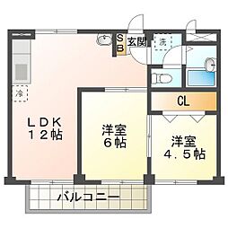 リプルスハイツ B棟 1階/1D
