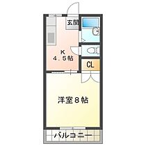 フォルトゥナＳ 211 ｜ 三重県津市栗真町屋町（賃貸アパート1DK・2階・26.40㎡） その2