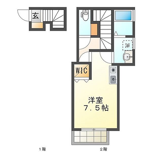 REAL BLOSSOM IV 203｜三重県津市大谷町(賃貸アパート1R・2階・26.29㎡)の写真 その2